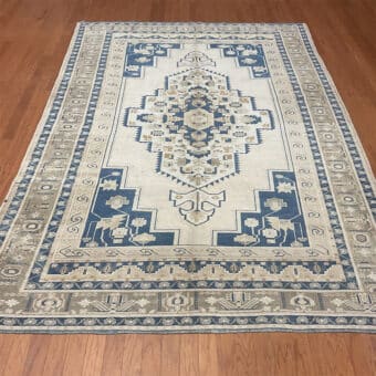 Turkish Hand-knotted Oushak Wool Rug (6'10 x 10'5)