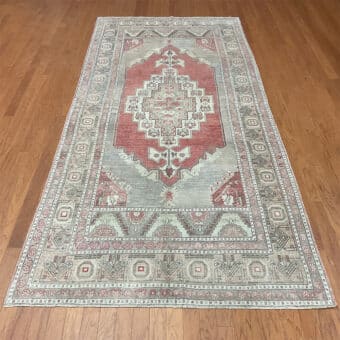 Turkish Hand-knotted Oushak Wool Rug (5'2 x 9'10)