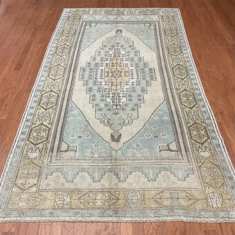 Turkish Hand-knotted Oushak Wool Runner (5'10 x 11'4)