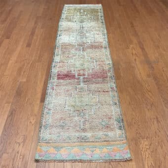 Turkish Hand-knotted Oushak Wool Runner (2'9 x 11'7)