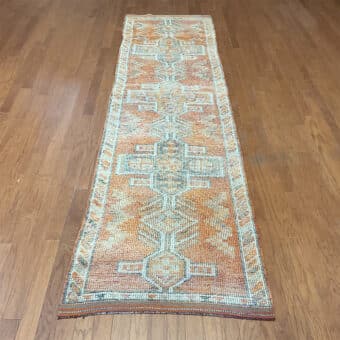 Turkish Hand-knotted Oushak Wool Runner (3'1 x 11'8)