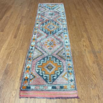 Turkish Hand-knotted Oushak Wool Runner (2'11 x 11'8)