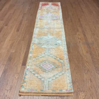 Turkish Hand-knotted Oushak Wool Runner (2'9 x 12'8)
