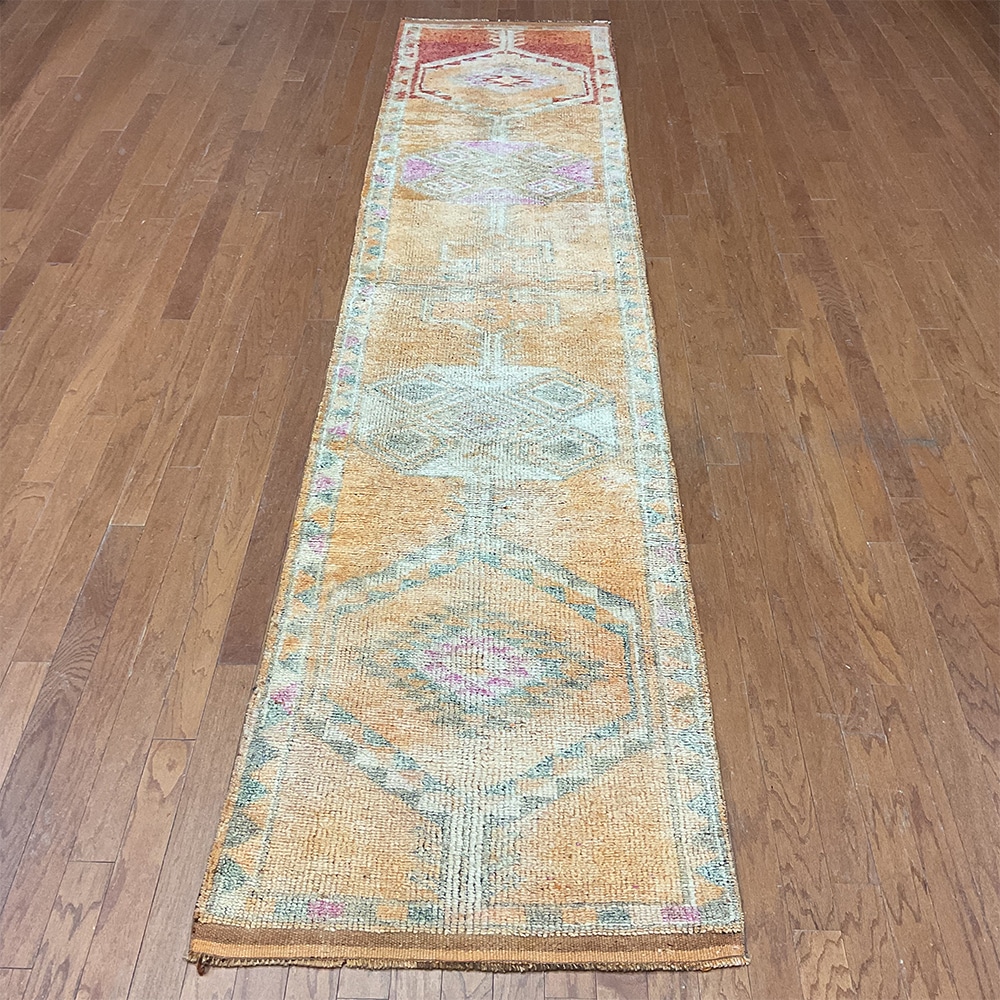 Turkish Hand-knotted Oushak Wool Runner (2'9 x 12'8)