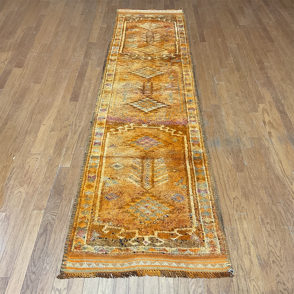 Turkish Hand-knotted Oushak Wool Runner (2'11 x 11'9)