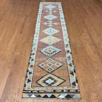 Turkish Hand-knotted Oushak Wool Runner (2'9 x 13'5)