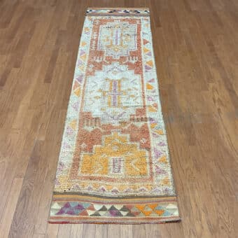 Turkish Hand-knotted Oushak Wool Runner (2'9 x 10'9)