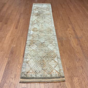Turkish Hand-knotted Oushak Wool Runner (2'8 x 12'10)