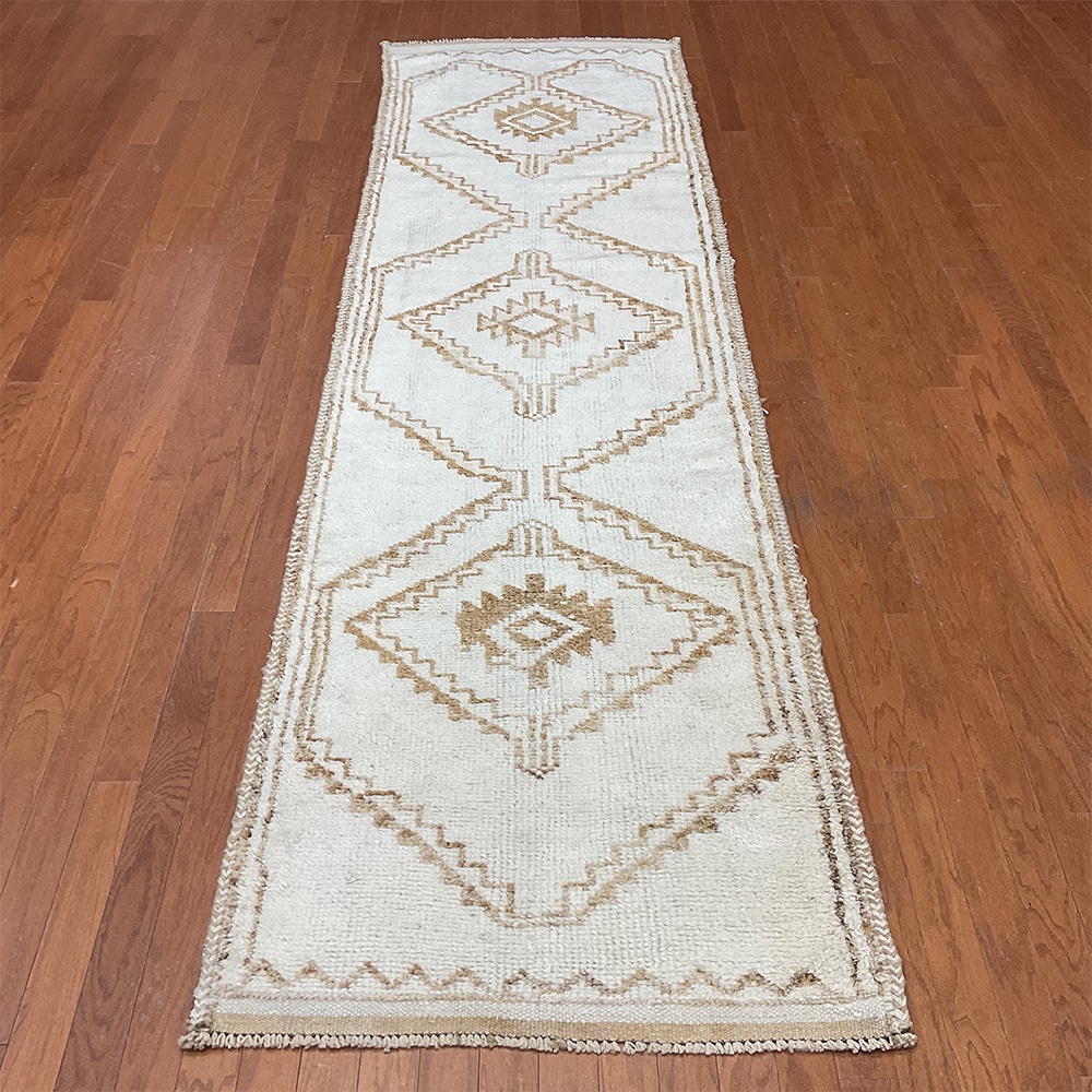 Turkish Hand-knotted Oushak Wool Runner (3'1 x 11'4)